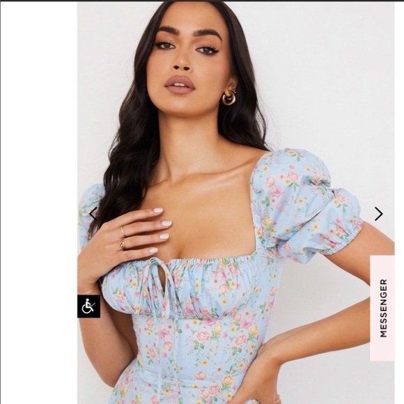 SOLD Blue tallulah corset dress - Picture 2 of 4